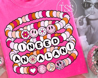 Collage de verano retro PNG: Bebida Alani, Diseño de pulsera de la amistad (Descarga digital)