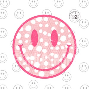 Preppy Smile Face png distressed Smile Face PDF Pink Smile Face leopard smile Shirt Sublimation Design Download Png Print File preppy png