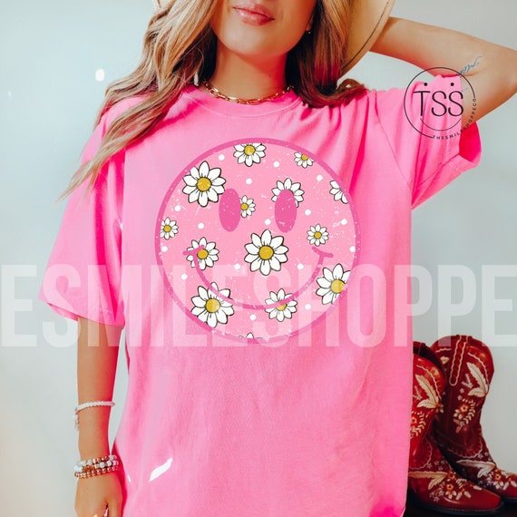 Daisy Smile Png Floral Smile Face Distressed Smile Simple Flower