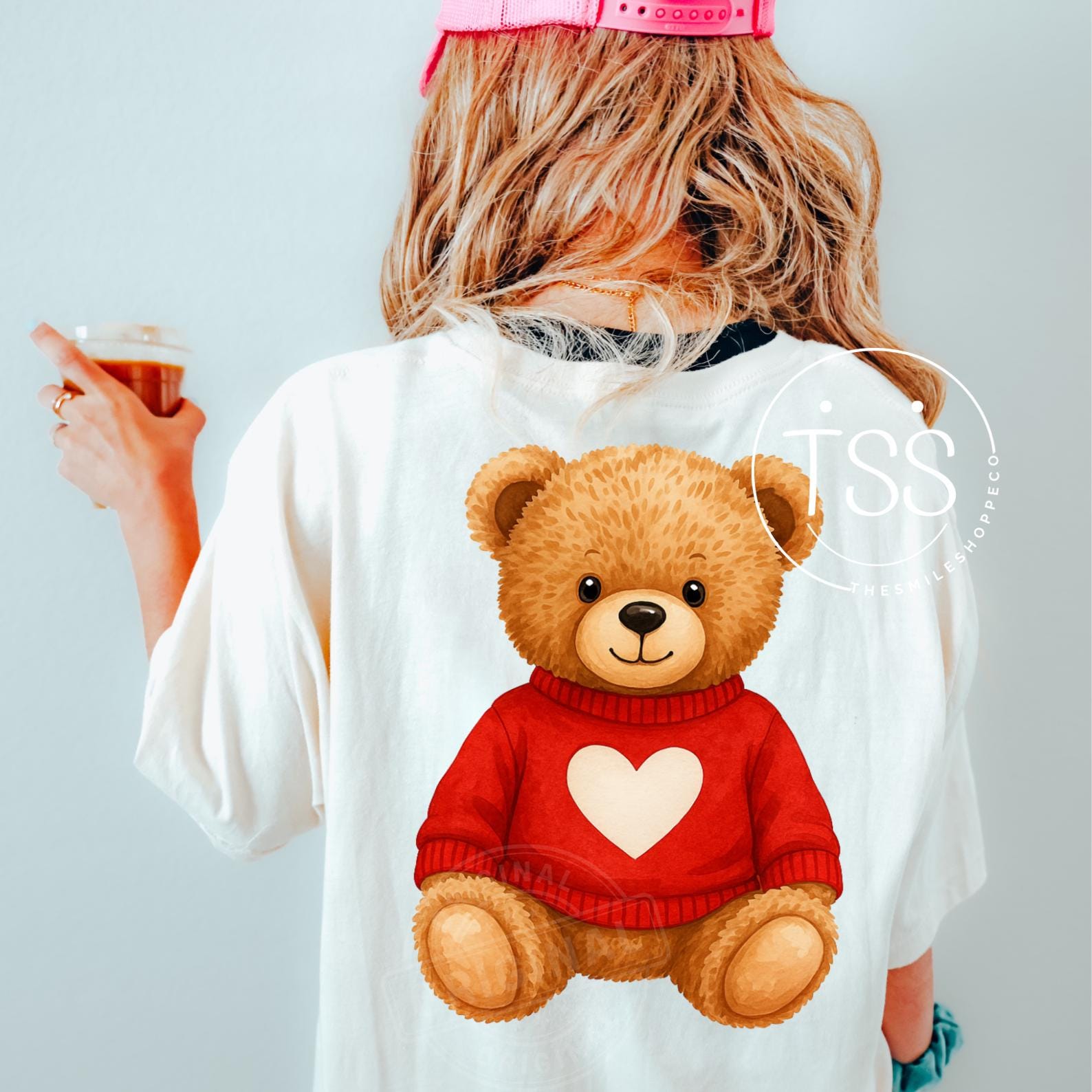 Valentine's Day Teddy Bear PNG Luxury Streetwear Design Coquette ...