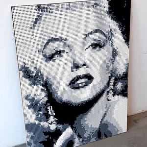 Marilyn Monroe – LEGO® - Bricks – Mosaic / Pixel Art - Digital Instructions - German/English