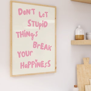 Coquette Room Decor Motivational Quote Retro Girly Print Room Decor for ...