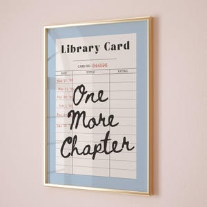 Noch ein Kapitel Poster Bibliothek Karte Druck Leseraum Dekor Buch Liebhaber Wand Kunst Ästhetischer Druck Retro Bibliothek Karte Kunst Leseecke Poster
