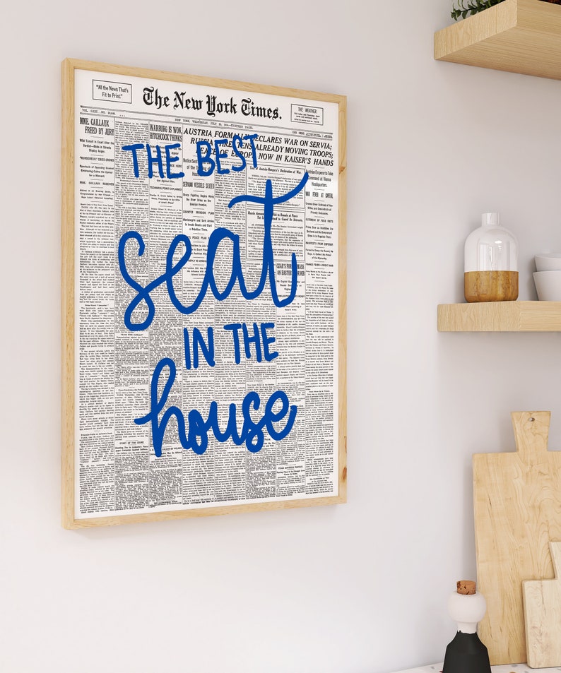 newspaper wall art