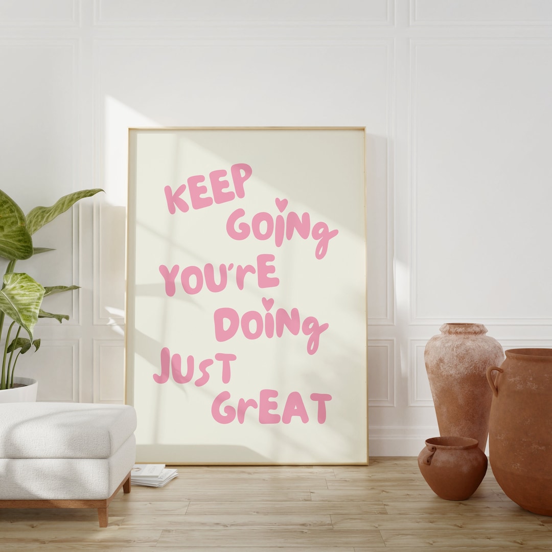 preppy-wall-art-room-decor-for-teens-motivational-quotes-retro-print