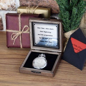 Personalized Custom Pocket Watch with Photo, Engraved Gift for Him, Anniversary, Valentine's Day, Groomsman Gift, Wedding Gift image 6