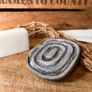 SOAPY Stone Washed Jabonera Jabonera Baño Lavado a mano Decoración Baño Hecho a mano Regalo hecho a mano Regalo de Navidad