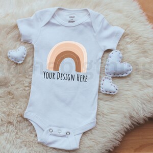 Valentine&#39;s Day Mockup, White Baby Onesie, Mockups, Vest Mock-up, Baby Bodysuit, Mockup Babygrow, Mockup, JPG, PNG, Digital Download