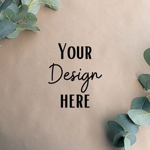 Background Mockup Photography | Neutral Themed MOCK | Plants Image | Digital Backdrop | Flat Lay | Scene Maker | Scene Creator