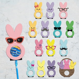 Easter Sucker Holder Bundle Svg,Cute Rabbit Lollipop Holder Cut File ,Cute Easter Lollipop Holder,Animals Candy Holder ,Kids Crafts File Svg