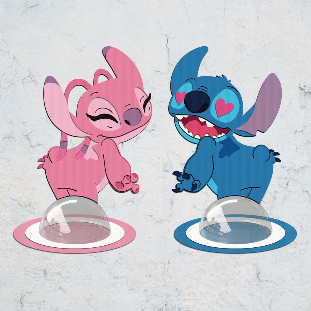 Valentine Cartoon Couple Candy Dome Svg, Love Cartoon Candy Ornament ...