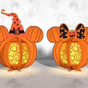 Lanterna di Halloween con topo di zucca SVG, lanterna di zucca SVG, lanterna di carta di Halloween, felice Halloween SVG, carta tagliata con topo di zucca, scatola luminosa SVG