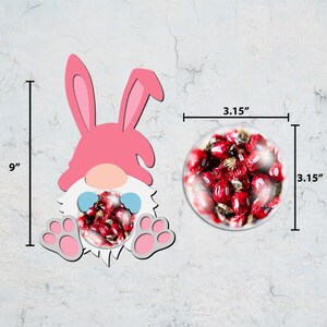 Happy Easter Sucker Holder Svg, Gnome Easter Candy Dome Holder ,cute ...