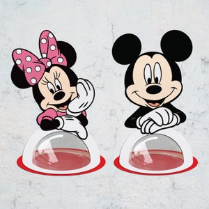 San Valentino Cartoon Candy Dome Svg, Cartoon Love Candy Ornament Svg, San Valentino Mouse Porta cioccolato, San Valentino Porta caramelle File di taglio digitale