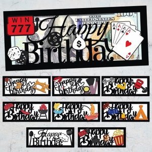 Money Envelope Happy Birthday Cut File Svg,Birthday Party Money Holder Svg, Birthday Money Envelope Gift,Birthday Card Laser Cut