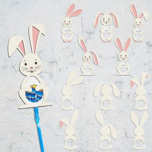 Cute Rabbit Lollipop Holder Cut File ,Easter Holder Svg,Cute Easter Lollipop Holder,Animals Candy Holder ,Kids Crafts File ,Digital Cut File