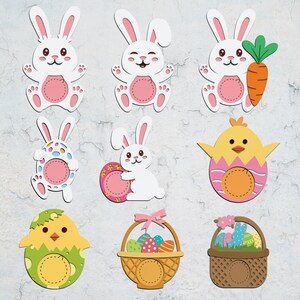 Easter Bunny Candy Dome Holder Cut File ,easter Sucker Holder Svg,cute ...