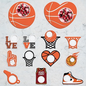 Dôme de bonbon de basket-ball Svg, Svg de support de chocolat de basket-ball, Svg d'ornement de bonbon de sport, basket-ball d'amour, cadeau d'entraîneur de basket-ball, fichier numérique Svg
