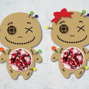 Halloween Doll Candy Holder Svg ,Halloween Doll Candy Dome Holder Cut File,Horror Holder Svg,Candy Digital Cut File , Chocolate Candy Holder