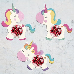 Cute Unicorn Candy Dome Svg, Unicorn Candy Ornament Svg, Unicorn Chocolate Holder Svg,Unicorn Candy Holder Svg,Digital Cut File