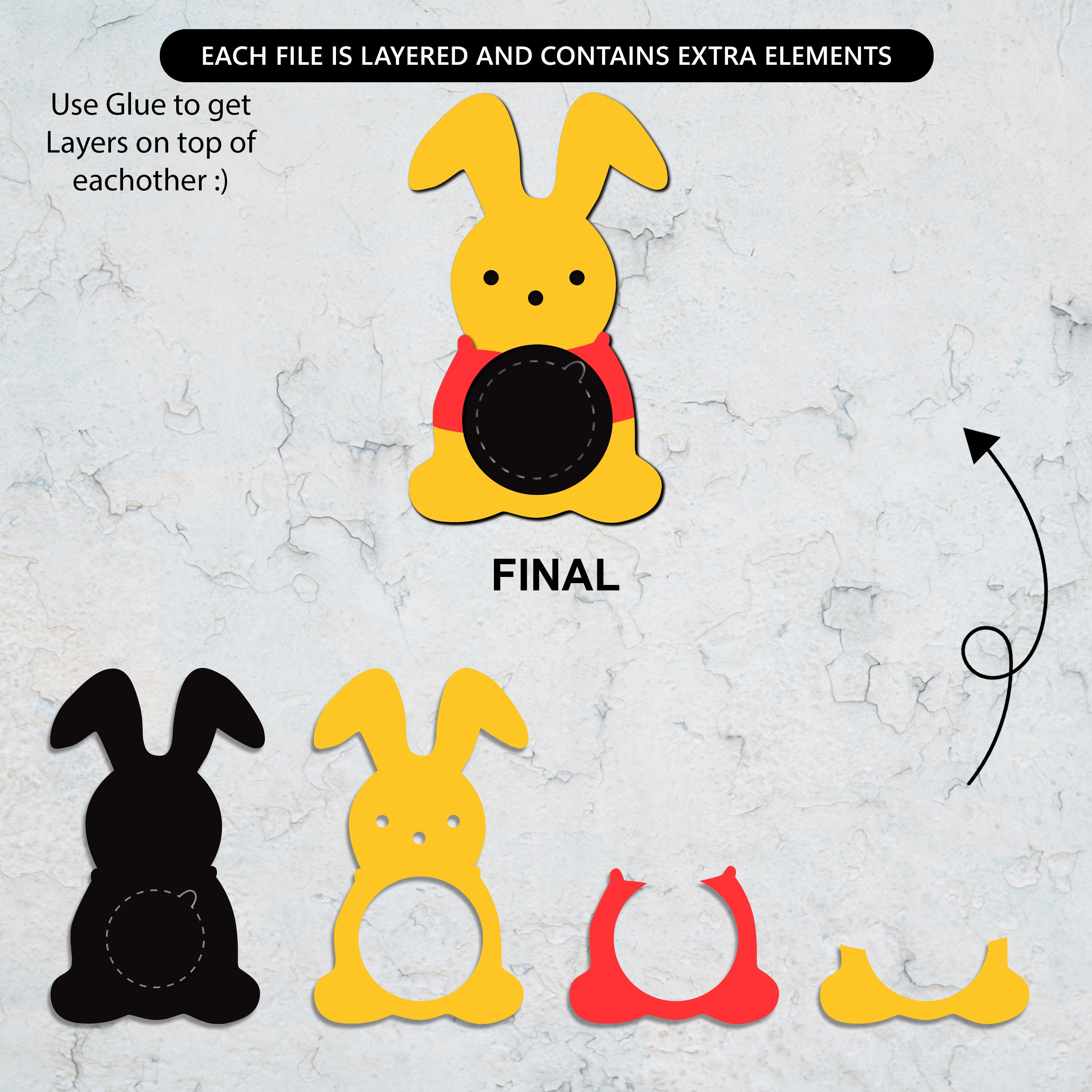 Cartoon Easter Candy Dome Holder Bundle ,bunny Easter Sucker Holder Svg ,cartoon Candy Holder ...
