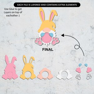 Happy Easter Sucker Holder Svg, Gnome Easter Candy Dome Holder ,cute ...