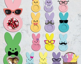 Easter Bunny Candy Dome Holder Cut File ,easter Sucker Holder Svg,cute ...