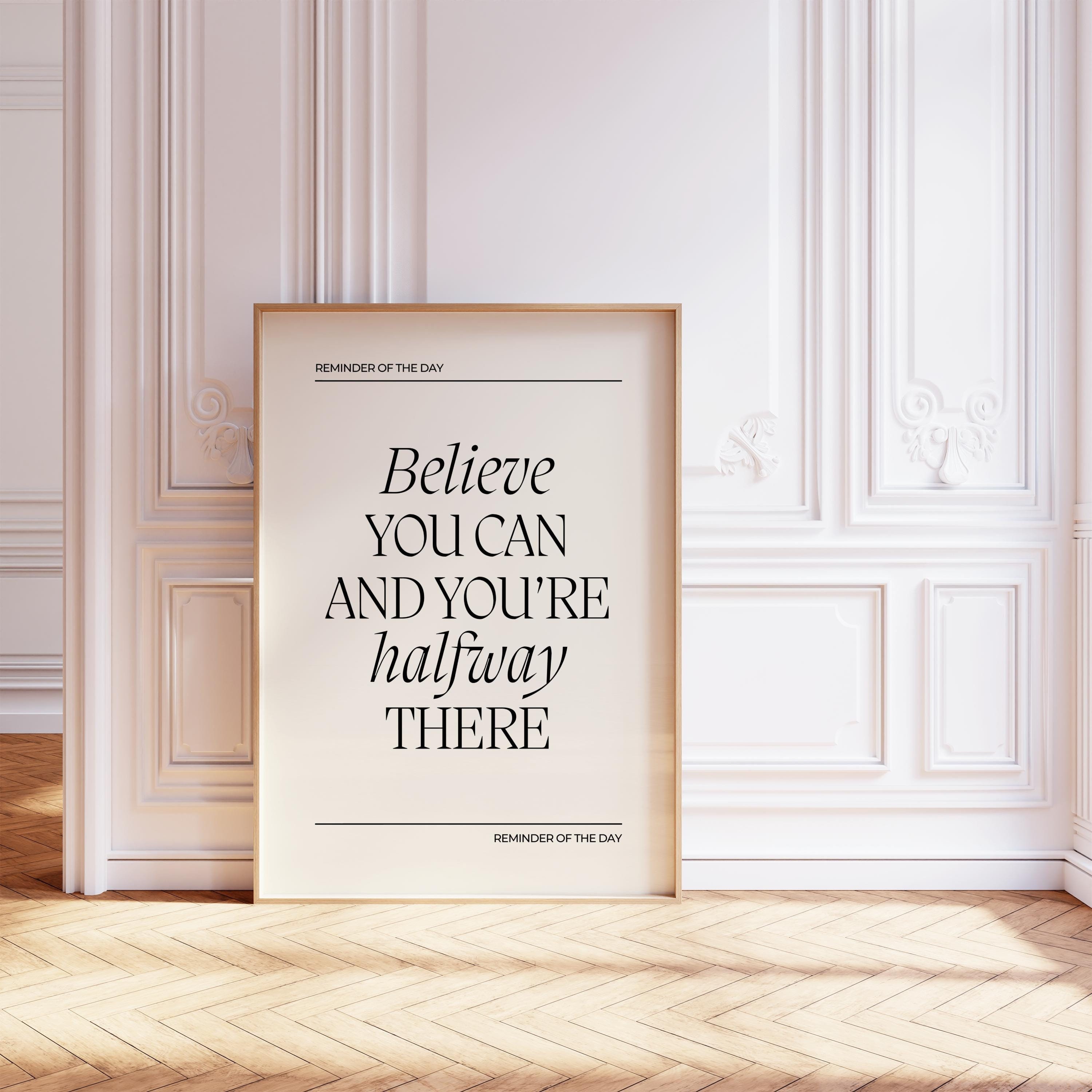 Quote Wall Art Minimalist Motivational Poster Student Positive Saying ...