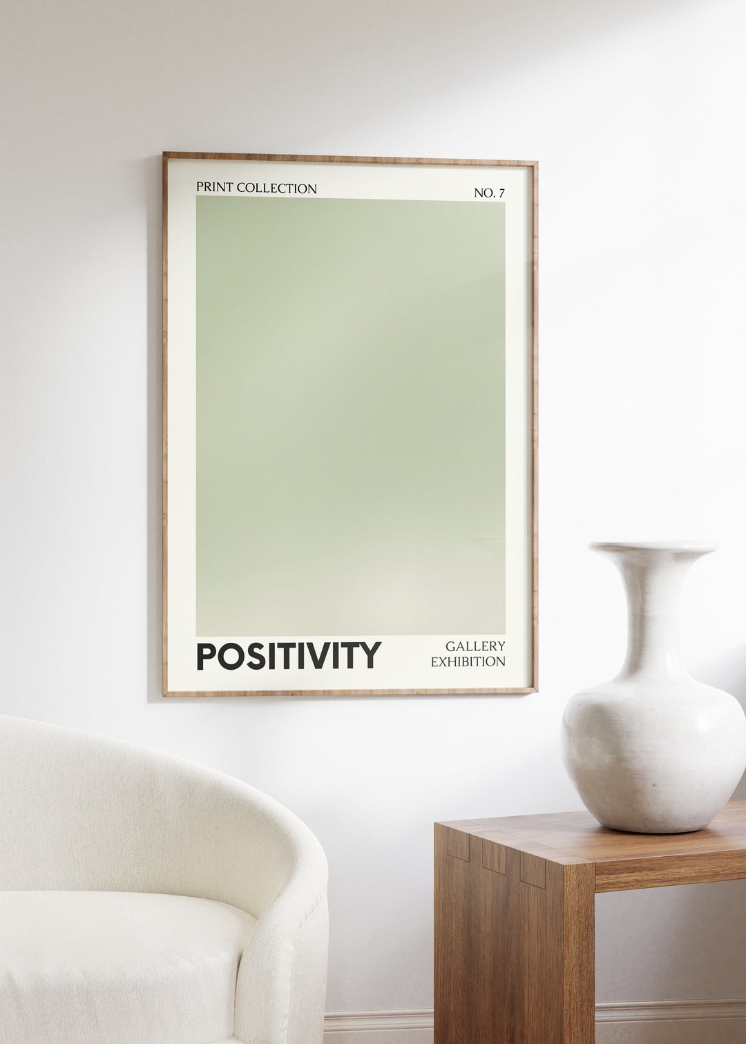 Sage Green Wall Art, Positivity Poster, Cute Positive Art Print ...