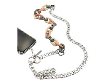 Crossbody Chain Lanyard for Smart Phone Strap, Cell Phone Charm, Multi Purpose Use of Acrylic Necklace or Hand Bag Strap