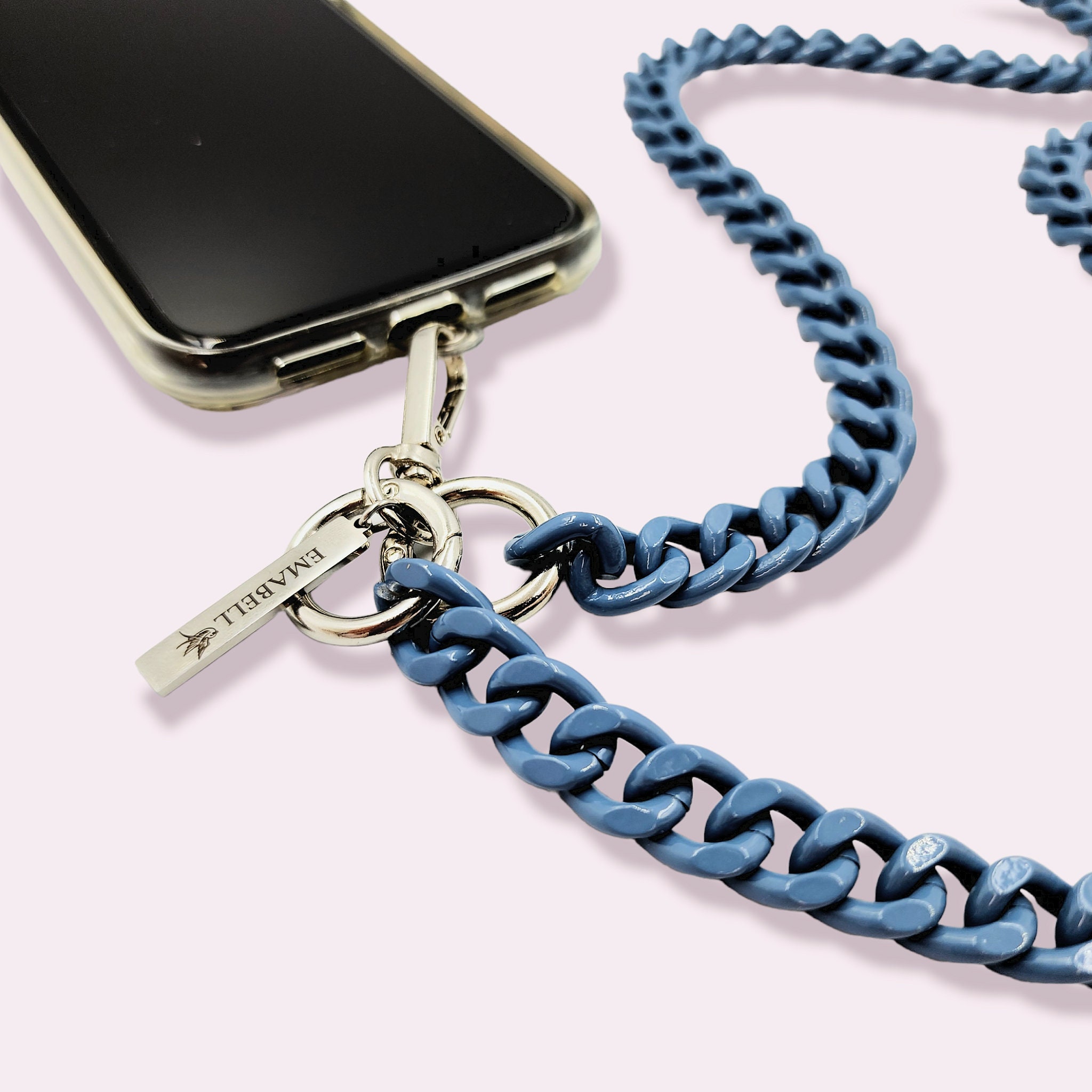 Catena A Tracolla Per Cellulare - Cordino Universale Argento - Per Telefono E Borse - Foto 11