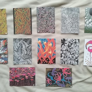 Lot de 3 cartes postales au choix