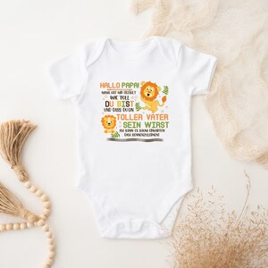 Personalisierte unser erster Vatertag Shirt, Baby Bodysuit, neue Dad Vatertagsgeschenk, Vater und Baby erster Vatertag Bild 1