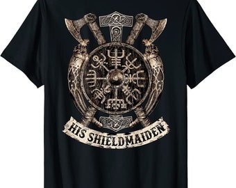 Her Viking His Shieldmaiden His And Hers Geschenke für Paare T-Shirt von XS bis 5XL