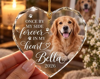 Custom Dog Photo Ornament, Dog Memorial Ornament, Personalized Dog Ornament, Dog Remembrance Ornament, Pet Loss Keepsake,Dog Memorial Gift