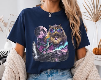 Vintage Princess Donut Tee, Comfort Colors Cat Shirt, Dungeon Crawler Carl Merch, Aesthetic Bookish Clothing, Geeky Cat Mom Gift