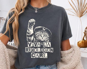 Viva La Revolucion Carl Shirt, Dungeon Crawler Carl Fantasy, Princess Donut Sci-Fi Meme Tee, Dungeon Crawler Carl Book Lover