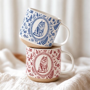 Tasse mit katzenmotiv