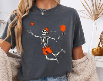 Well Shit Skeleton Pickleball Funny Paddleball Halloween T Shirt