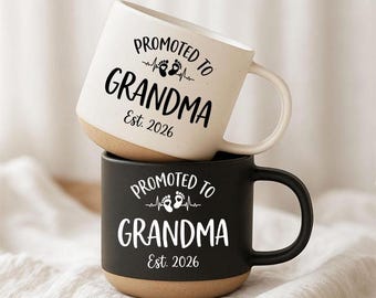 Personalized Grandma Mug 2026, New Grandma Gift, Pregnancy Announcement Mug, Grandma To Be Ceramic Cup, Christmas Gift for Grandma