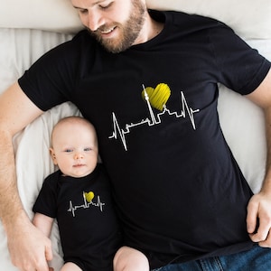 Dortmund Heartbeat Skyline Pulse Ruhrpott Stadium Dortmund T-Shirt, Baby Bodysuit | Gift for Borussia Fan German Championship 2023