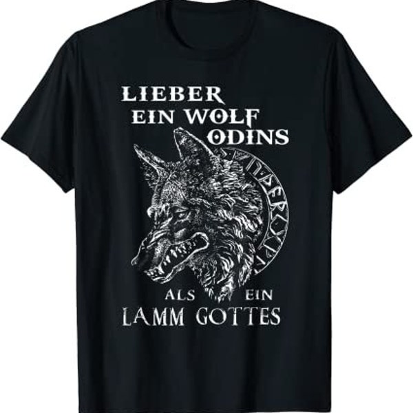 Wolf Odins-Nordische Mythologie T-Shirt Geschenk von XS bis 5XL