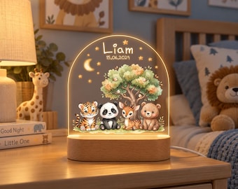 Kid Night Light with Name, Custom Night Light, Baby Night Light Personalized Nursery Gift, Baby Shower Gift, Newborn Gift, 1st Birthday Gift