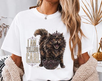 I Am Yelling Carl Shirt, Princess Donut Cat Tee, Dungeon Crawler Carl DCC LitRPG Funny Fantasy Book Lover Reader Gift