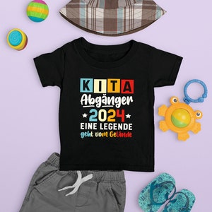 Kinder Kita Abgänger 2024 Schulkind Einschulung Schule Letzter Tag T-Shirt, Einschulung 2024 Schulstart Kinder T-Shirt