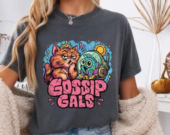 Princess Donut & Zev Shirt, Hi Zev Dungeon Crawler Carl Tee, Gossip Gals LitRPG Fantasy Bookish Reader Gift, Cat Lover Halloween Shirt
