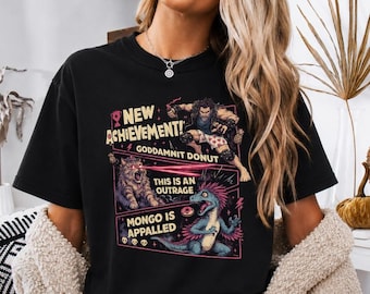 Dungeon Crawler Carl Dad Shirt, New Achievement Goddamnit Donut Tee, Mongo Is Appalled DCC Gamer Dad Fathers Day, Funny Dad