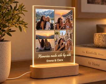 Personalized Photo Lamp, Custom Photo Acrylic Light, UV Printed Keepsake