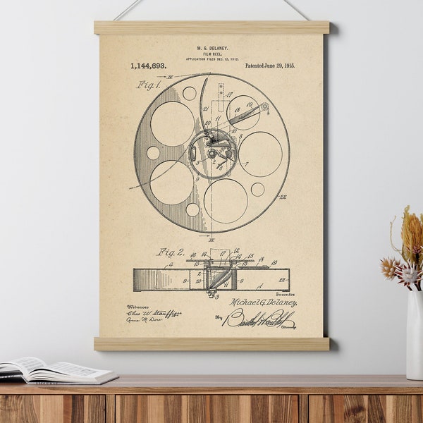 Film Camera Rell Patent Poster, Photographer Prints, Cinema Photography Gifts, Blueprint Wall Art,  Gift