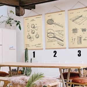 Tennis Patent Poster Prints, Sports Gift for Mens Kids, Vintage Print, Blueprint, Three Piece Gallery Wall Art, Choose one or all set
